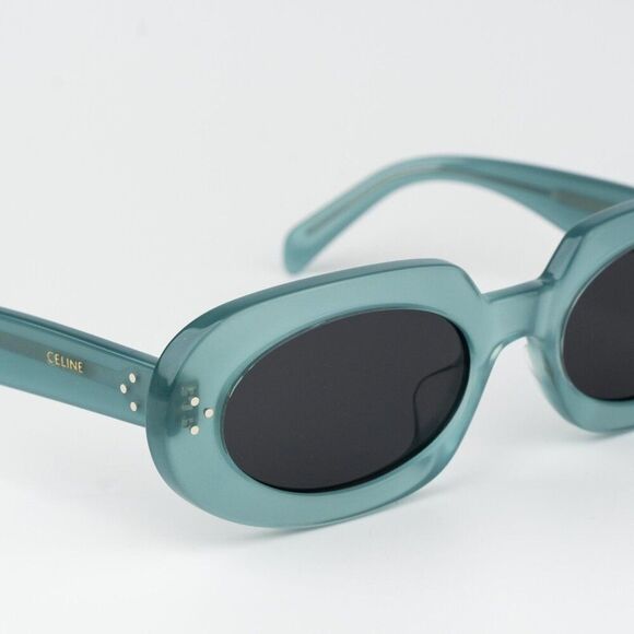 Celine 3 DOTS Women Sunglasses Green Grey Geometric CL40276U 93N BRAND NEW main image 4